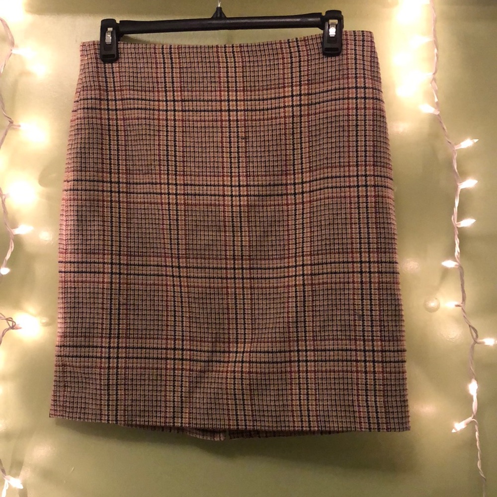 Talbots Plaid Midi Skirt